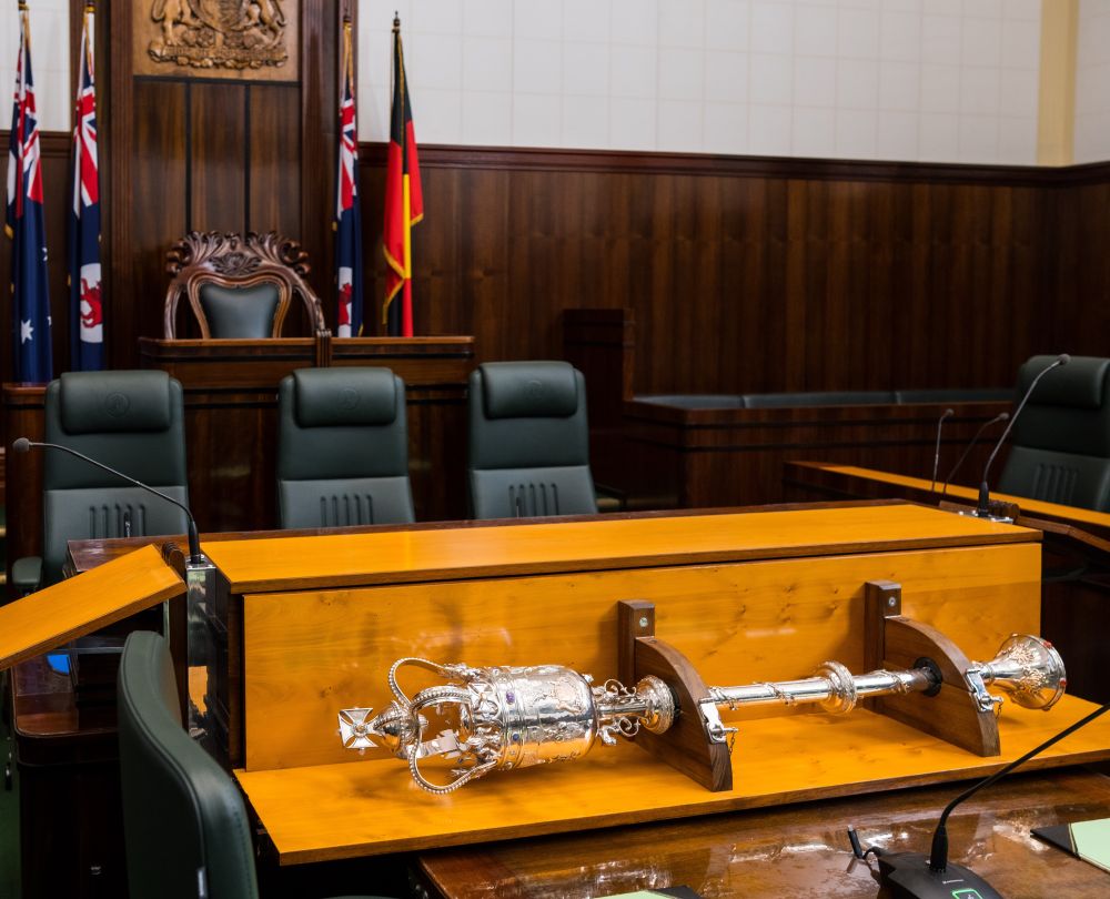 House of Assembly- Speaker's Chair and Mace