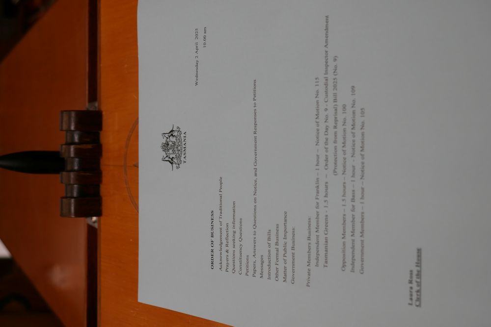 Blue with Private Member's Business